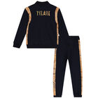 Boys Navy Blue Logo Geo Map Tracksuit, 1, hi-res